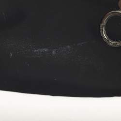 مملوكة مسبقًا حقيبة كروس أوف وايت مشبك ملف منحوت جلد أسود