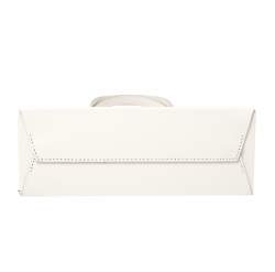 Off-White White Leather Floral Print Mini Box Bag