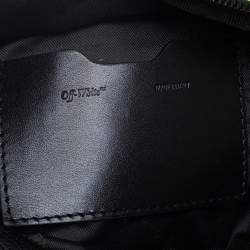 Off-White Neon Green/Black Python Print Nylon Fanny Pack Belt Bag