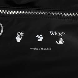 Pre Owned Off-White Black Nylon Commercial Weekender Tote