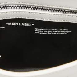 Pre Owned Off-White White Leather Sculpture Cotton Flower Flap Bag  