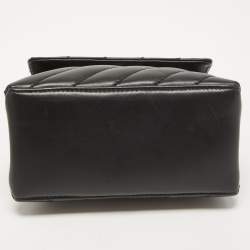 Pre Owned Off-White Black Quilted Leather Small Jackhammer 19 Shoulder Bag