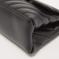 Pre Owned Off-White Black Quilted Leather Small Jackhammer 19 Shoulder Bag