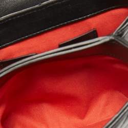 Pre Owned Off-White Black Quilted Leather Small Jackhammer 19 Shoulder Bag