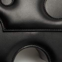 Pre Owned Off-White Black Leather Burrow 22 Shoulder Bag