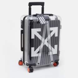 Off-White x Rimowa Transparent/Black PVC Virgil Abloh Suitcase 