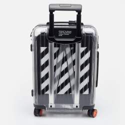 Off-White x Rimowa Transparent/Black PVC Virgil Abloh Suitcase 