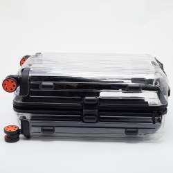 Off-White x Rimowa Transparent/Black PVC Virgil Abloh Suitcase 