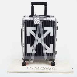 Off-White x Rimowa Transparent/Black PVC Virgil Abloh Suitcase 