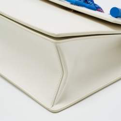 Pre Owned Off-White White Leather 1.4 Gummy Jitney Top Handle Bag