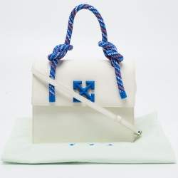 Pre Owned Off-White White Leather 1.4 Gummy Jitney Top Handle Bag