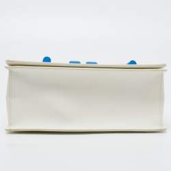 Pre Owned Off-White White Leather 1.4 Gummy Jitney Top Handle Bag