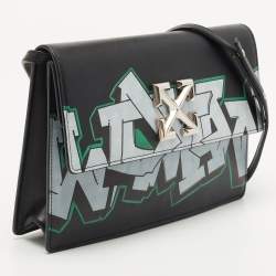 Off-White Black Leather 1.0 Jitney Crossbody Bag