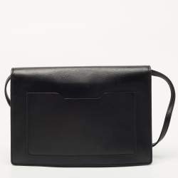 Off-White Black Leather 1.0 Jitney Crossbody Bag