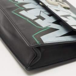 Off-White Black Leather 1.0 Jitney Crossbody Bag
