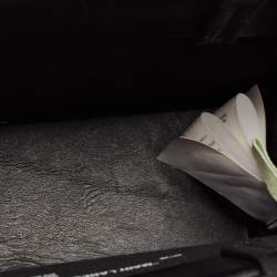  Off-White Black Leather Mini Box Tote