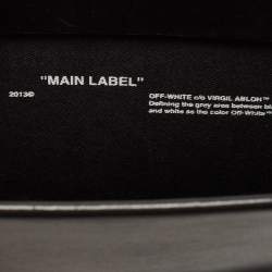  Off-White Black Leather Mini Box Tote