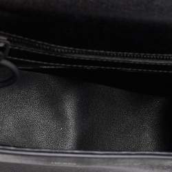 Pre Owned Off-White Black Leather Sculpture Binder Clip Crossbody Bag