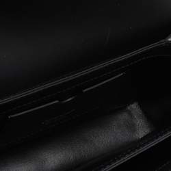 Pre Owned Off-White Black Leather Medium Screw Shoulder Bag