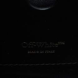 Pre Owned Off-White Black Leather Medium Screw Shoulder Bag