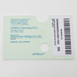 Pre Owned Off-White Black Leather Medium Screw Shoulder Bag