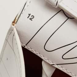 Pre Owned Off-White White Leather Puzzle 2.8 Jitney Top Handle Bag