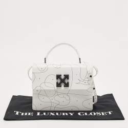 Pre Owned Off-White White Leather Puzzle 2.8 Jitney Top Handle Bag