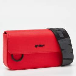 Off-White Red Nylon Camera Bag