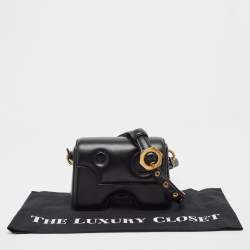 Off-White Black Leather Burrow 22 Crossbody Bag