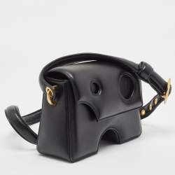Off-White Black Leather Burrow 22 Crossbody Bag