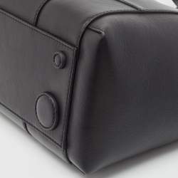 Pre Owned Off-White Black Leather Burrow 32 Tote