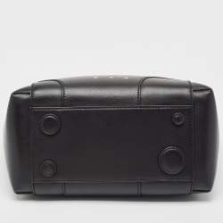 Pre Owned Off-White Black Leather Burrow 32 Tote