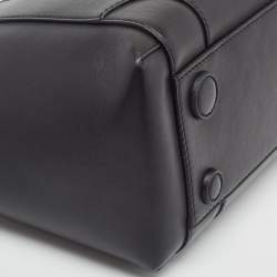 Pre Owned Off-White Black Leather Burrow 32 Tote