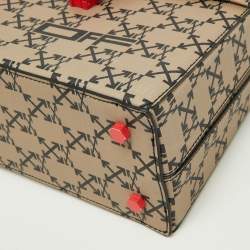 Off-White Brown/Black Chuck Signature Coated Canvas Box Bag