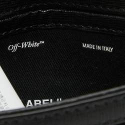 Off-White Black Leather Mini Flap Crossbody Bag