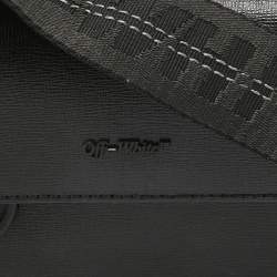 Off-White Black Leather Mini Flap Crossbody Bag