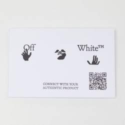 Pre Owned Off-White Grey Leather Jitney Belt Bag