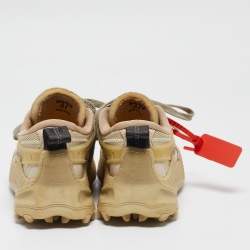Off-White Beige Mesh and Leather Odsy-1000 Sneakers Size 37
