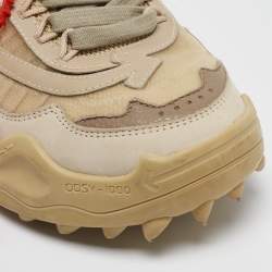 Off-White Beige Mesh and Leather Odsy-1000 Sneakers Size 37