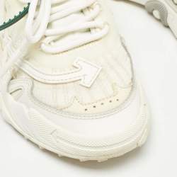 Off-White White Mesh and Leather Odsy-2000 Sneakers Size 37