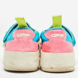 Off-White Multicolor Suede and Fabric Virgil Abloh Sneakers Size 38