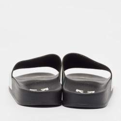 Off-White Two Town Leather Flat Slides Size 39 