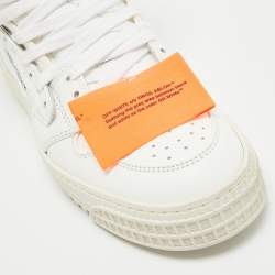 Pre Owned Off-White White Leather and Canvas 3.0 Off Court Sneakers Size 39