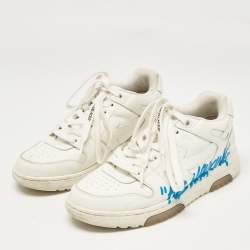 مملوكة مسبقًا Off-White White Leather Out Of Office Low Top Sneakers Size  39