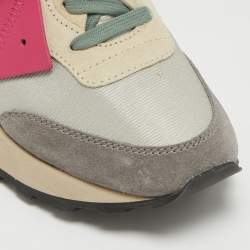 Off-White Multicolor Suede and Fabric Runner Arrow Low Top Sneakers Size 39