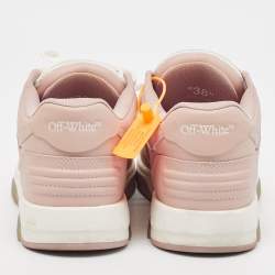 Off-White Pink/White Leather Out Of Office Sneakers Size 38
