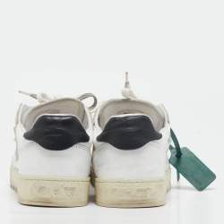 Off-White White/Grey Canvas and Suede 5.0 Low Top Sneakers Size 39