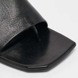 Off-White Black Leather Hexnut Mule Size 40