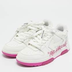 Off-White White Leather Out Of Office Sneakers Size 38