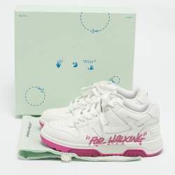 Off-White White Leather Out Of Office Sneakers Size 38
